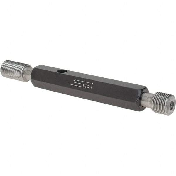 SPI - 7/16-28, Class 2B, Double End Plug Thread Go/No Go Gage - Steel, Size 2 Handle Included - Apex Tool & Supply