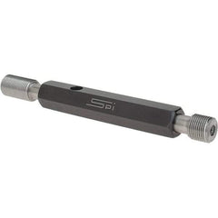 SPI - 7/16-28, Class 2B, Double End Plug Thread Go/No Go Gage - Steel, Size 2 Handle Included - Apex Tool & Supply