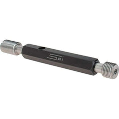 SPI - 1/2-20, Class 3B, Double End Plug Thread Go/No Go Gage - Steel, Size 2 Handle Included - Apex Tool & Supply