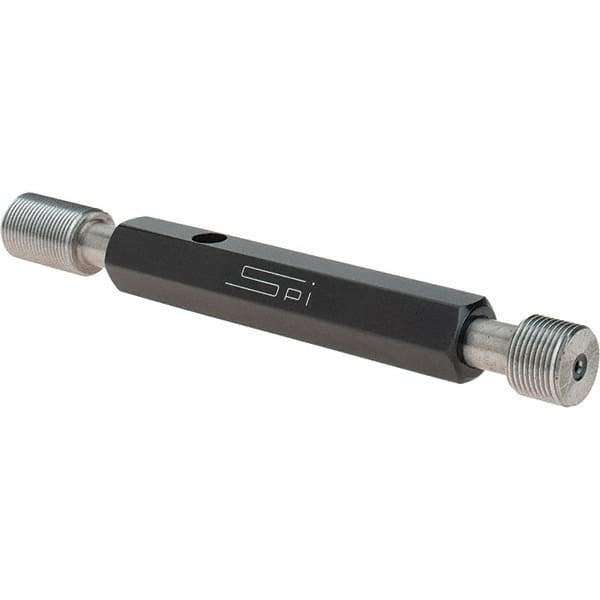 SPI - 1/2-28, Class 2B, Double End Plug Thread Go/No Go Gage - Steel, Size 2 Handle Included - Apex Tool & Supply
