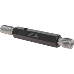 SPI - 9/16-18, Class 3B, Double End Plug Thread Go/No Go Gage - Steel, Size 3 Handle Included - Apex Tool & Supply