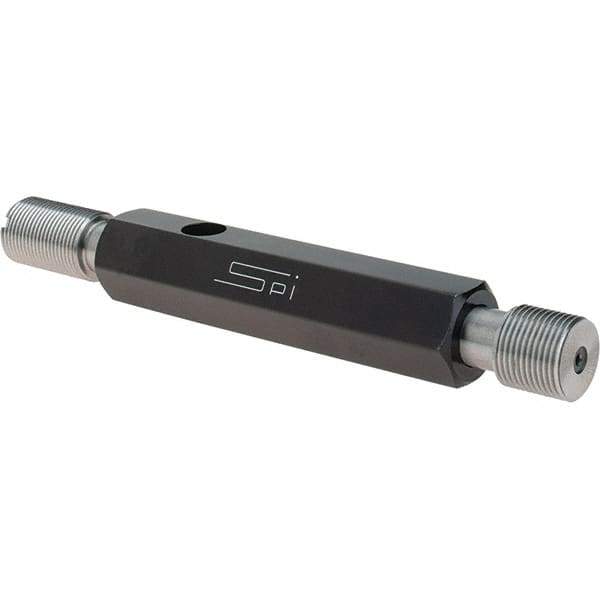 SPI - 9/16-24, Class 3B, Double End Plug Thread Go/No Go Gage - Steel, Size 3 Handle Included - Apex Tool & Supply