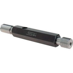SPI - 9/16-24, Class 3B, Double End Plug Thread Go/No Go Gage - Steel, Size 3 Handle Included - Apex Tool & Supply
