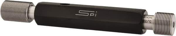 SPI - 5/8-24, Class 2B, Double End Plug Thread Go/No Go Gage - Steel, Size 3 Handle Included - Apex Tool & Supply
