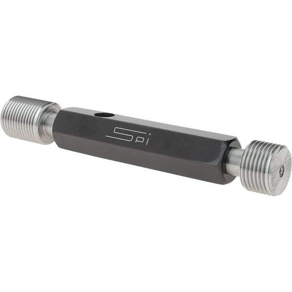 SPI - 3/4-16, Class 2B, Double End Plug Thread Go/No Go Gage - Steel, Size 3 Handle Included - Apex Tool & Supply