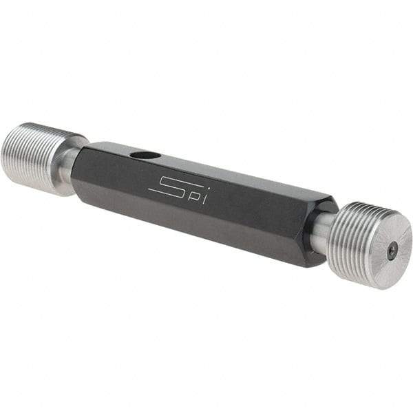 SPI - 3/4-20, Class 2B, Double End Plug Thread Go/No Go Gage - Steel, Size 3 Handle Included - Apex Tool & Supply