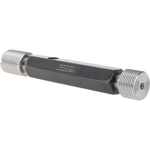 SPI - 3/4-20, Class 3B, Double End Plug Thread Go/No Go Gage - Steel, Size 3 Handle Included - Apex Tool & Supply