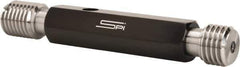 SPI - 7/8-9, Class 2B, Double End Plug Thread Go/No Go Gage - Steel, Size 4 Handle Included - Apex Tool & Supply