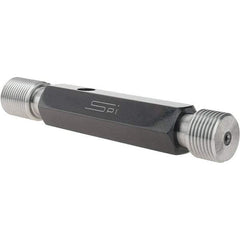 SPI - 7/8-14, Class 2B, Double End Plug Thread Go/No Go Gage - Steel, Size 4 Handle Included - Apex Tool & Supply