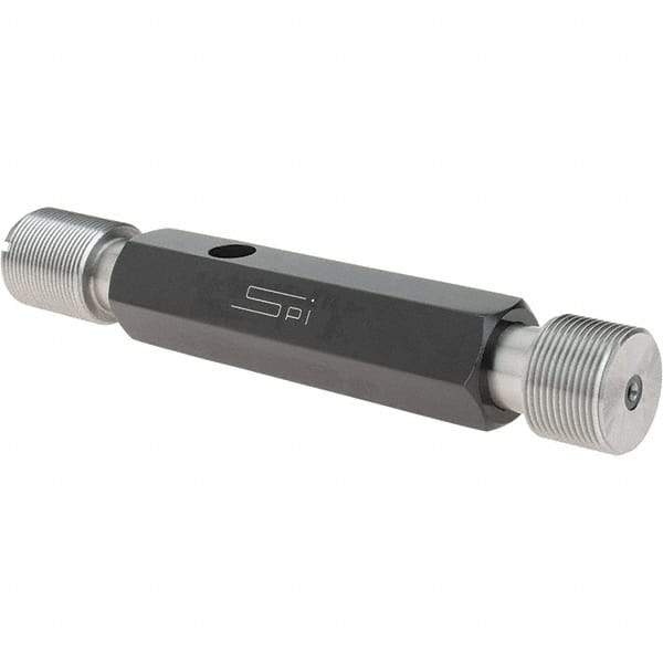 SPI - 7/8-20, Class 2B, Double End Plug Thread Go/No Go Gage - Steel, Size 4 Handle Included - Apex Tool & Supply
