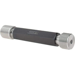 SPI - 1-12, Class 3B, Double End Plug Thread Go/No Go Gage - Steel, Size 4 Handle Included - Apex Tool & Supply