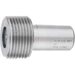 SPI - 1 - 11-1/2 Single End Tapered Plug Pipe Thread Gage - Handle Size 5, Handle Not Included, NPT-L1 Tolerance, NIST Traceability Certification Included - Apex Tool & Supply