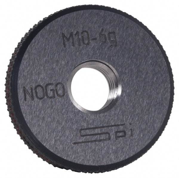 SPI - M27x3 No Go Single Ring Thread Gage - Class 6G, Oil Hardened Nonshrinking Steel (OHNS), NPL Traceability Certification Included - Apex Tool & Supply