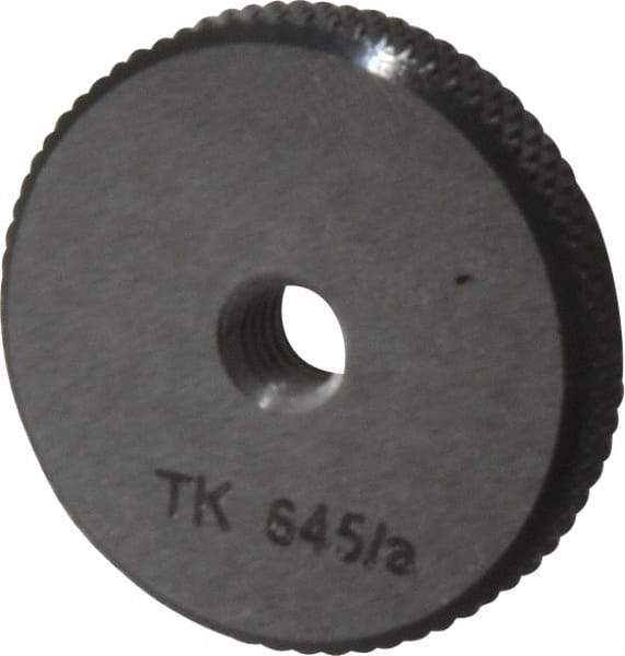 SPI - M4.5x0.75 No Go Single Ring Thread Gage - Class 6G, Oil Hardened Nonshrinking Steel (OHNS), NPL Traceability Certification Included - Apex Tool & Supply