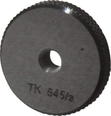 SPI - M4.5x0.75 No Go Single Ring Thread Gage - Class 6G, Oil Hardened Nonshrinking Steel (OHNS), NPL Traceability Certification Included - Apex Tool & Supply