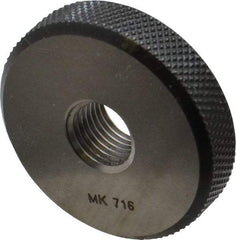 SPI - M12x1.25 Go Single Ring Thread Gage - Class 6G, Oil Hardened Nonshrinking Steel (OHNS), NPL Traceability Certification Included - Apex Tool & Supply