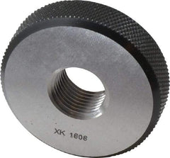 SPI - M16x1.5 Go Single Ring Thread Gage - Class 6G, Oil Hardened Nonshrinking Steel (OHNS), NPL Traceability Certification Included - Apex Tool & Supply