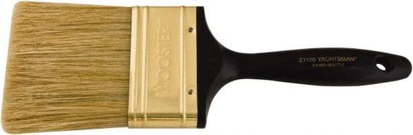 Wooster Brush - 3" Flat Hog Varnish Brush - 2-15/16" Bristle Length, 6-1/4" Plastic Beavertail Handle - Apex Tool & Supply