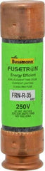 Cooper Bussmann - 125 VDC, 250 VAC, 35 Amp, Time Delay General Purpose Fuse - Fuse Holder Mount, 76.2mm OAL, 20 at DC, 200 (RMS) kA Rating, 13/16" Diam - Apex Tool & Supply