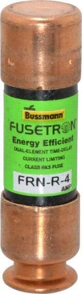 Cooper Bussmann - 125 VDC, 250 VAC, 4 Amp, Time Delay General Purpose Fuse - Fuse Holder Mount, 50.8mm OAL, 20 at DC, 200 (RMS) kA Rating, 9/16" Diam - Apex Tool & Supply