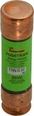 Cooper Bussmann - 125 VDC, 250 VAC, 50 Amp, Time Delay General Purpose Fuse - Fuse Holder Mount, 76.2mm OAL, 20 at DC, 200 (RMS) kA Rating, 13/16" Diam - Apex Tool & Supply