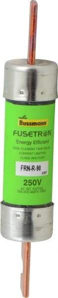 Cooper Bussmann - 250 VAC, 90 Amp, Time Delay General Purpose Fuse - Bolt-on Mount, 5-7/8" OAL, 20 at DC, 200 (RMS) kA Rating, 1-1/16" Diam - Apex Tool & Supply