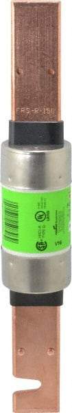 Cooper Bussmann - 300 VDC, 600 VAC, 150 Amp, Time Delay General Purpose Fuse - Bolt-on Mount, 9-5/8" OAL, 20 at DC, 200 (RMS) kA Rating, 1-13/16" Diam - Apex Tool & Supply