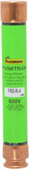 Cooper Bussmann - 300 VDC, 600 VAC, 4 Amp, Time Delay General Purpose Fuse - Fuse Holder Mount, 127mm OAL, 20 at DC, 200 (RMS) kA Rating, 13/16" Diam - Apex Tool & Supply