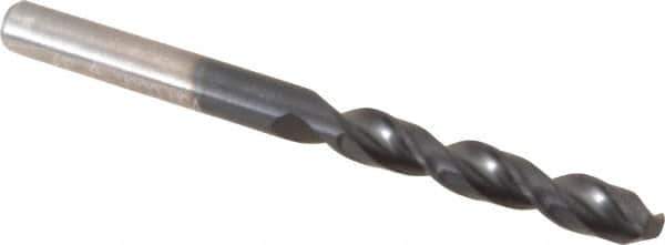 Cleveland - #16 135° Parabolic Flute Cobalt Screw Machine Drill Bit - TiAlN Finish, Right Hand Cut, 1-1/8" Flute Length, 2-3/16" OAL, Split Point, Straight Shank - Apex Tool & Supply