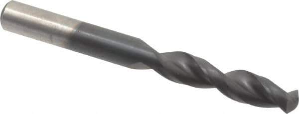 Cleveland - 0.29" 135° Parabolic Flute Cobalt Screw Machine Drill Bit - TiAlN Finish, Right Hand Cut, 1-9/16" Flute Length, 2-3/4" OAL, Split Point, Straight Shank - Apex Tool & Supply