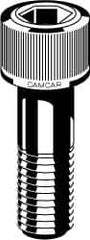 Camcar - #6-32 UNC Hex Socket Cap Screw - Apex Tool & Supply