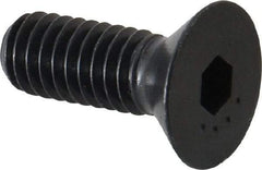 Camcar - 5/16-18 UNC Hex Socket Drive, 82° Flat Screw - Alloy Steel, Black Oxide Finish, Fully Threaded, 7/8" OAL - Apex Tool & Supply