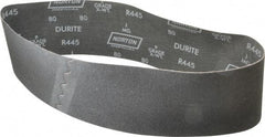 Norton - 4" Wide x 36" OAL, 80 Grit, Silicon Carbide Abrasive Belt - Silicon Carbide, Medium, Coated, Wet - Apex Tool & Supply