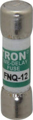 Cooper Bussmann - 500 VAC, 12 Amp, Time Delay General Purpose Fuse - Fuse Holder Mount, 1-1/2" OAL, 10 at AC kA Rating, 13/32" Diam - Apex Tool & Supply