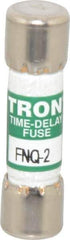 Cooper Bussmann - 500 VAC, 2 Amp, Time Delay General Purpose Fuse - Fuse Holder Mount, 1-1/2" OAL, 10 at AC kA Rating, 13/32" Diam - Apex Tool & Supply