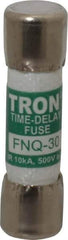 Cooper Bussmann - 500 VAC, 30 Amp, Time Delay General Purpose Fuse - Fuse Holder Mount, 1-1/2" OAL, 10 at AC kA Rating, 13/32" Diam - Apex Tool & Supply