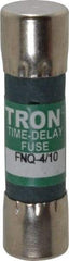 Cooper Bussmann - 500 VAC, 0.4 Amp, Time Delay General Purpose Fuse - Fuse Holder Mount, 1-1/2" OAL, 10 at AC kA Rating, 13/32" Diam - Apex Tool & Supply