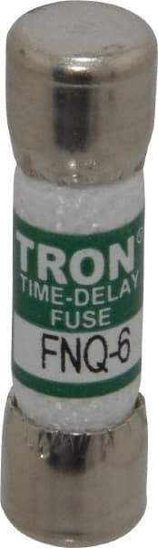 Cooper Bussmann - 500 VAC, 6 Amp, Time Delay General Purpose Fuse - Fuse Holder Mount, 1-1/2" OAL, 10 at AC kA Rating, 13/32" Diam - Apex Tool & Supply