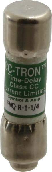 Cooper Bussmann - 300 VDC, 600 VAC, 1.25 Amp, Time Delay General Purpose Fuse - Fuse Holder Mount, 1-1/2" OAL, 200 at AC (RMS) kA Rating, 13/32" Diam - Apex Tool & Supply