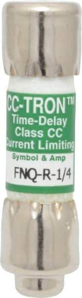 Cooper Bussmann - 300 VDC, 600 VAC, 0.25 Amp, Time Delay General Purpose Fuse - Fuse Holder Mount, 1-1/2" OAL, 200 at AC (RMS) kA Rating, 13/32" Diam - Apex Tool & Supply