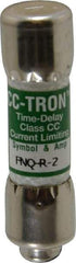 Cooper Bussmann - 300 VDC, 600 VAC, 2 Amp, Time Delay General Purpose Fuse - Fuse Holder Mount, 1-1/2" OAL, 200 at AC (RMS) kA Rating, 13/32" Diam - Apex Tool & Supply