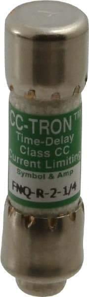 Cooper Bussmann - 300 VDC, 600 VAC, 2.25 Amp, Time Delay General Purpose Fuse - Fuse Holder Mount, 1-1/2" OAL, 200 at AC (RMS) kA Rating, 13/32" Diam - Apex Tool & Supply