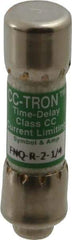 Cooper Bussmann - 300 VDC, 600 VAC, 2.25 Amp, Time Delay General Purpose Fuse - Fuse Holder Mount, 1-1/2" OAL, 200 at AC (RMS) kA Rating, 13/32" Diam - Apex Tool & Supply