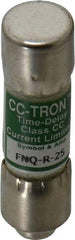 Cooper Bussmann - 300 VDC, 600 VAC, 25 Amp, Time Delay General Purpose Fuse - Fuse Holder Mount, 1-1/2" OAL, 200 at AC (RMS) kA Rating, 13/32" Diam - Apex Tool & Supply