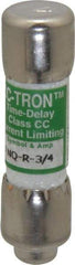 Cooper Bussmann - 300 VDC, 600 VAC, 0.75 Amp, Time Delay General Purpose Fuse - Fuse Holder Mount, 1-1/2" OAL, 200 at AC (RMS) kA Rating, 13/32" Diam - Apex Tool & Supply