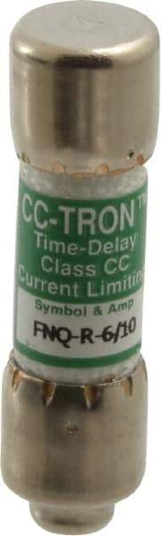 Cooper Bussmann - 300 VDC, 600 VAC, 0.6 Amp, Time Delay General Purpose Fuse - Fuse Holder Mount, 1-1/2" OAL, 200 at AC (RMS) kA Rating, 13/32" Diam - Apex Tool & Supply