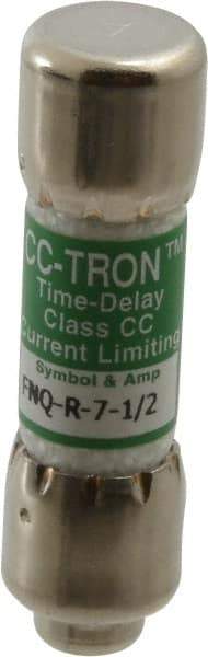 Cooper Bussmann - 300 VDC, 600 VAC, 7.5 Amp, Time Delay General Purpose Fuse - Fuse Holder Mount, 1-1/2" OAL, 200 at AC (RMS) kA Rating, 13/32" Diam - Apex Tool & Supply