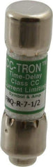 Cooper Bussmann - 300 VDC, 600 VAC, 7.5 Amp, Time Delay General Purpose Fuse - Fuse Holder Mount, 1-1/2" OAL, 200 at AC (RMS) kA Rating, 13/32" Diam - Apex Tool & Supply