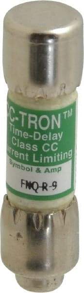 Cooper Bussmann - 300 VDC, 600 VAC, 9 Amp, Time Delay General Purpose Fuse - Fuse Holder Mount, 1-1/2" OAL, 200 at AC (RMS) kA Rating, 13/32" Diam - Apex Tool & Supply