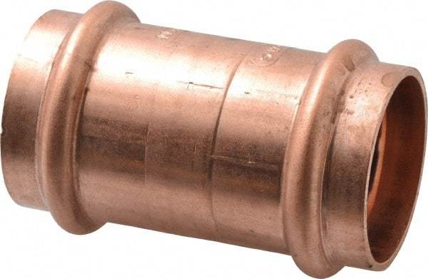 NIBCO - 1-1/2" Wrot Copper Pipe Coupling without Stop - P x P, Press Fitting - Apex Tool & Supply
